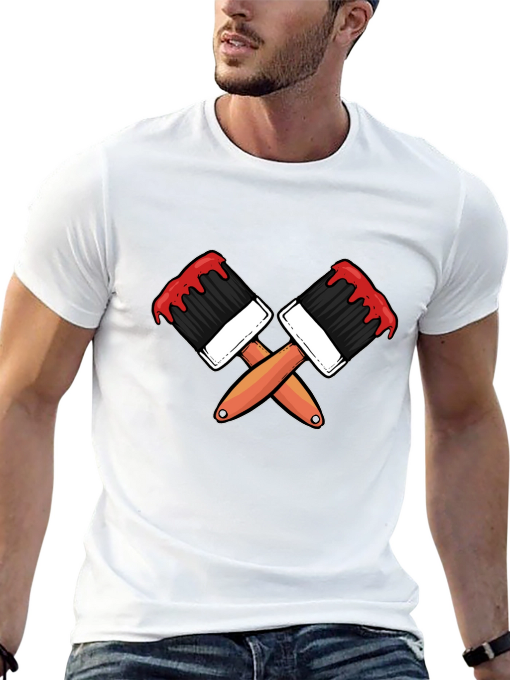 Paint Brush Graphic Tee - Artist Apparel