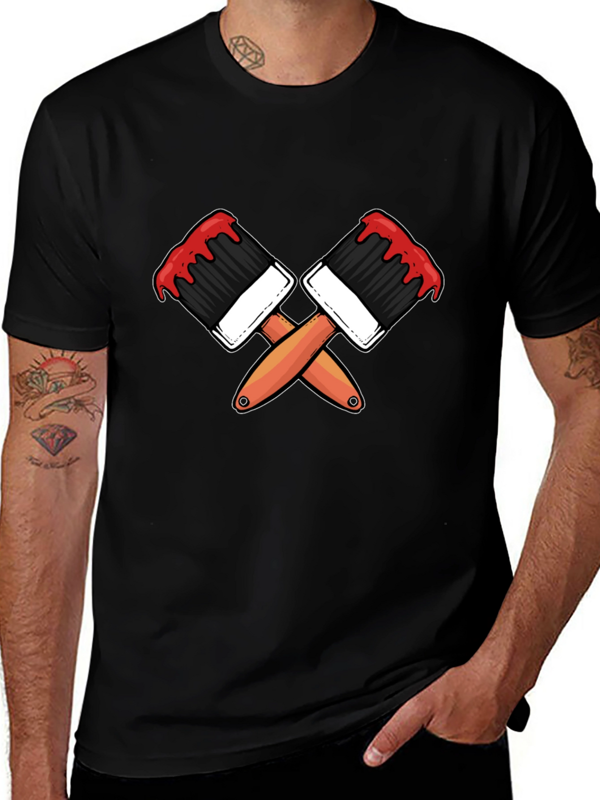 Paint Brush Graphic Tee - Artist Apparel