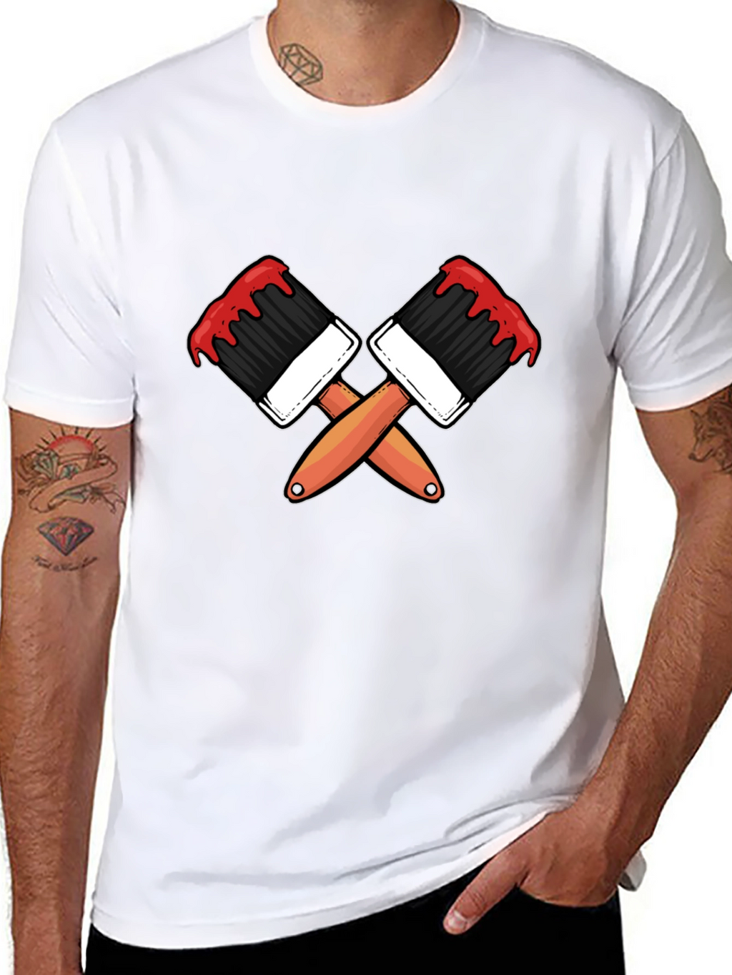 Paint Brush Graphic Tee - Artist Apparel