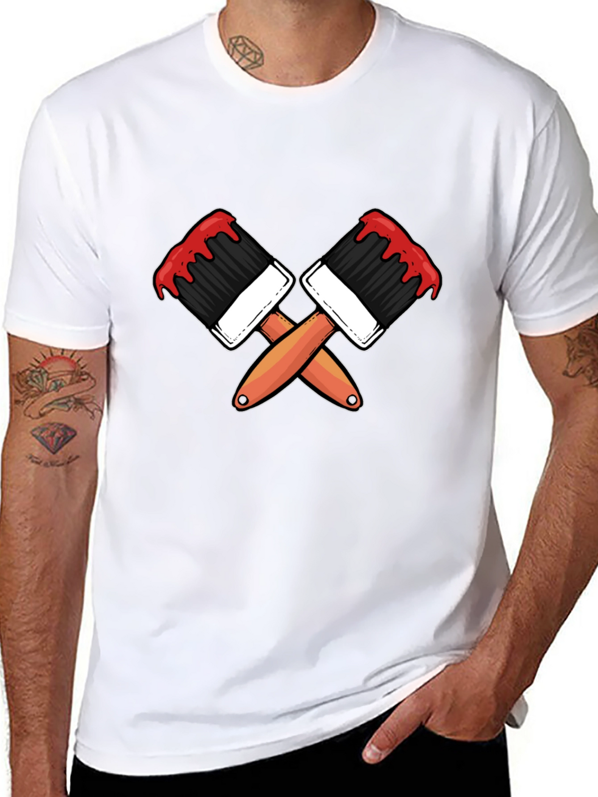 Paint Brush Graphic Tee - Artist Apparel