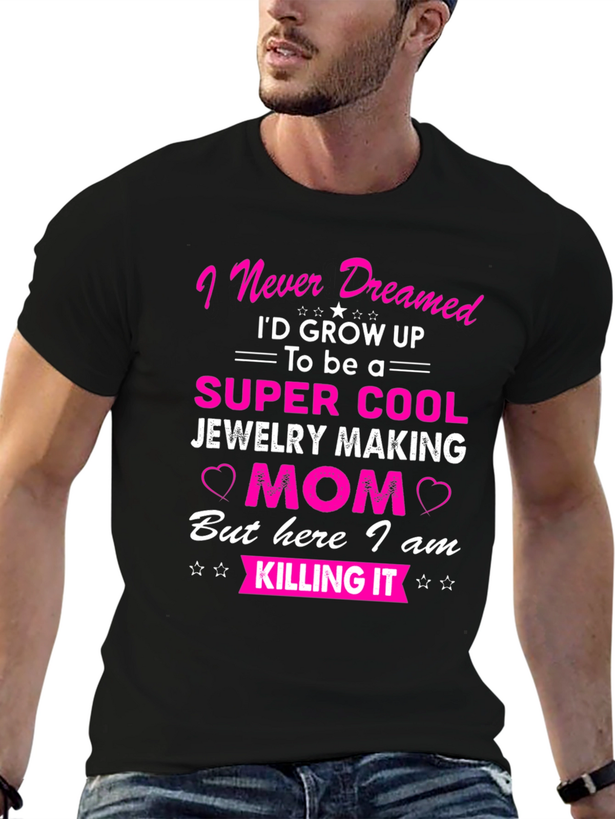 Jewelry Making Mom T-Shirt - Super Cool Mom Tee