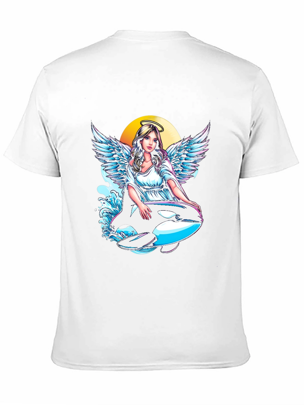 Angel Orca Black Graphic T-Shirt