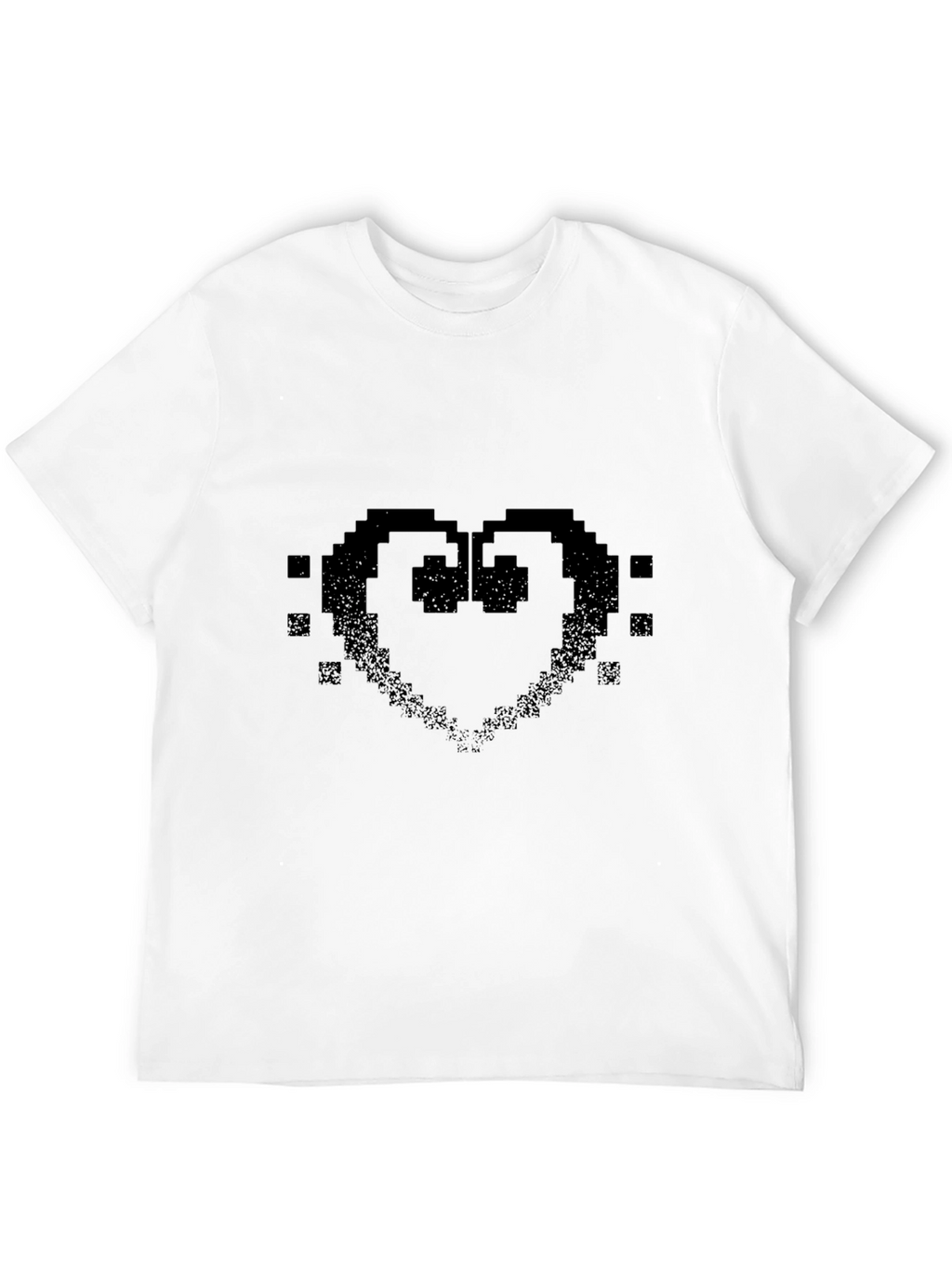 Pixel Heart Black T-Shirt