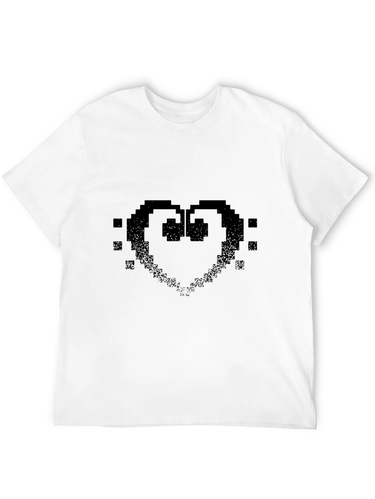 Pixel Heart Black T-Shirt