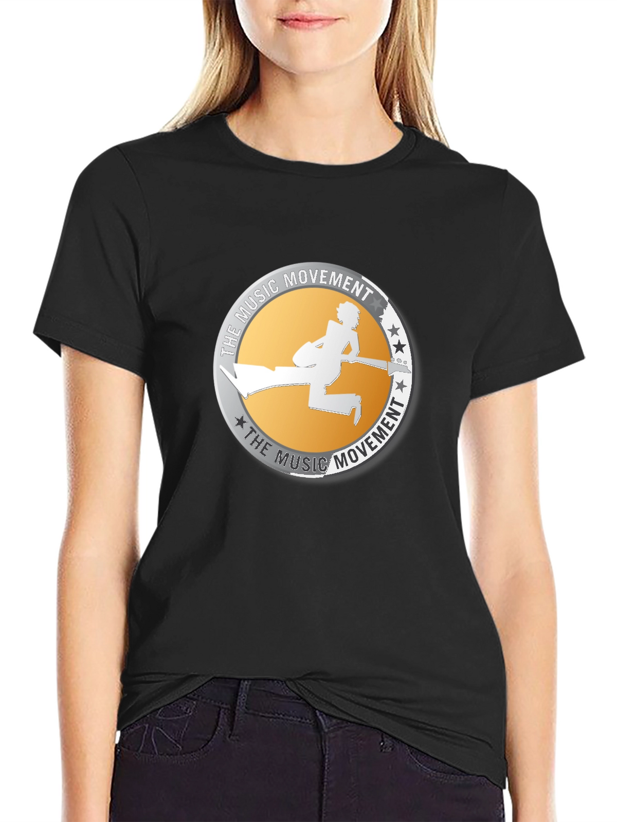 Music Movement Graphic Black T-Shirt