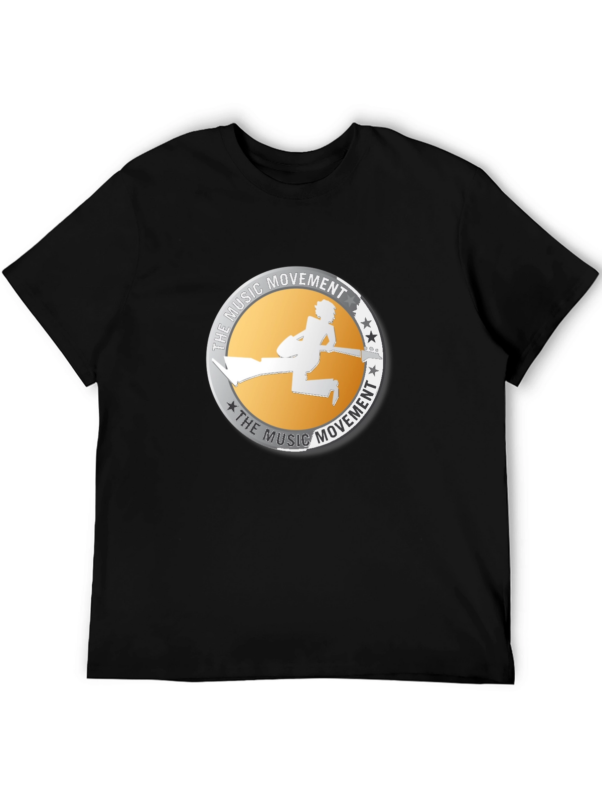 Music Movement Graphic Black T-Shirt