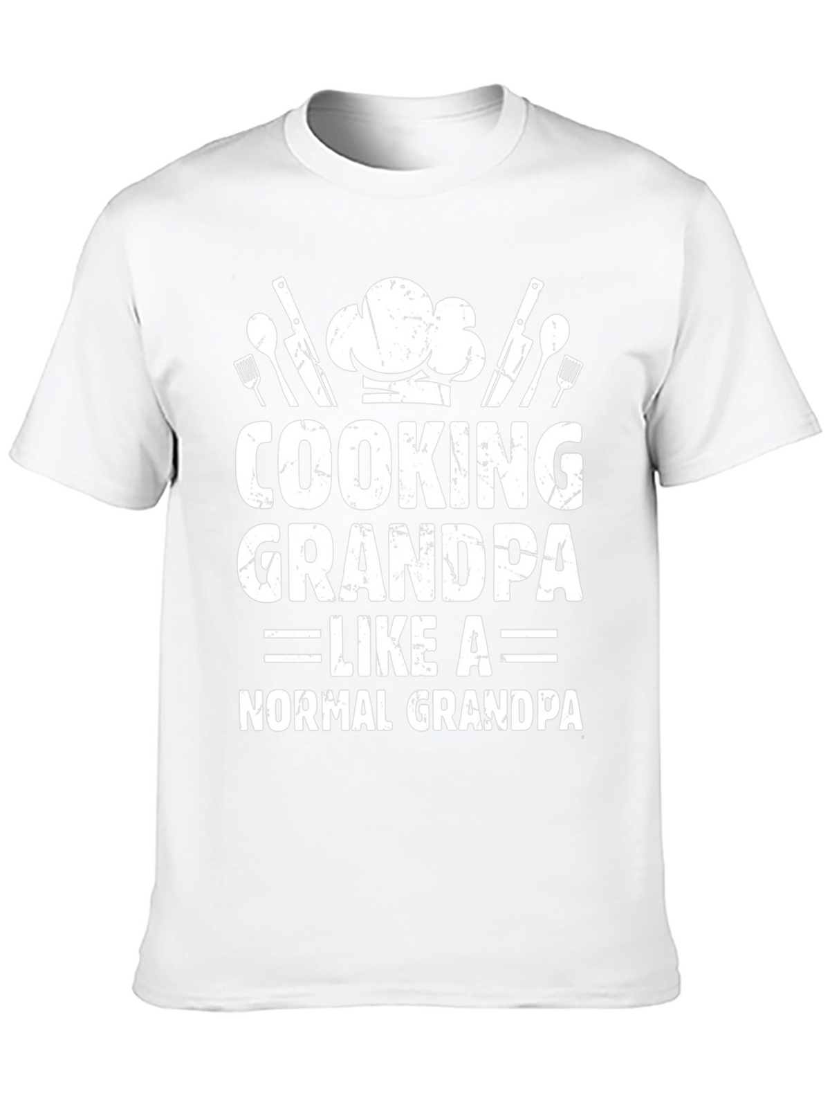 Cooking Grandpa Graphic T-Shirt - Black