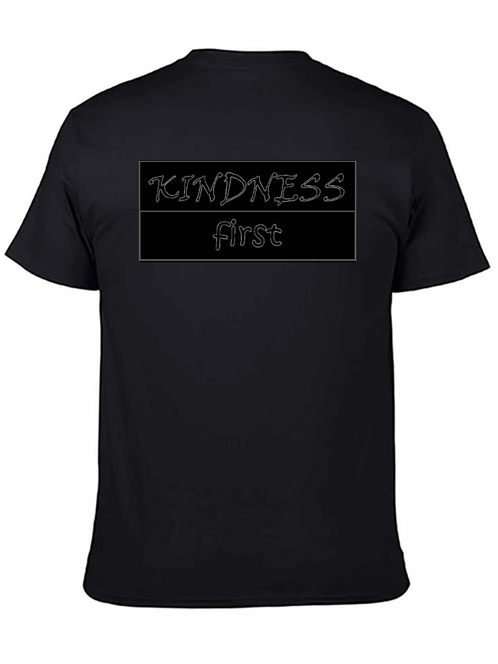 Kindness First Graphic Tee - Black Casual Shirt