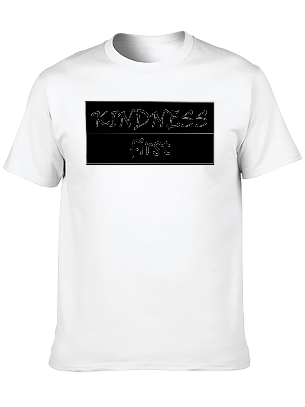 Kindness First Graphic Tee - Black Casual Shirt