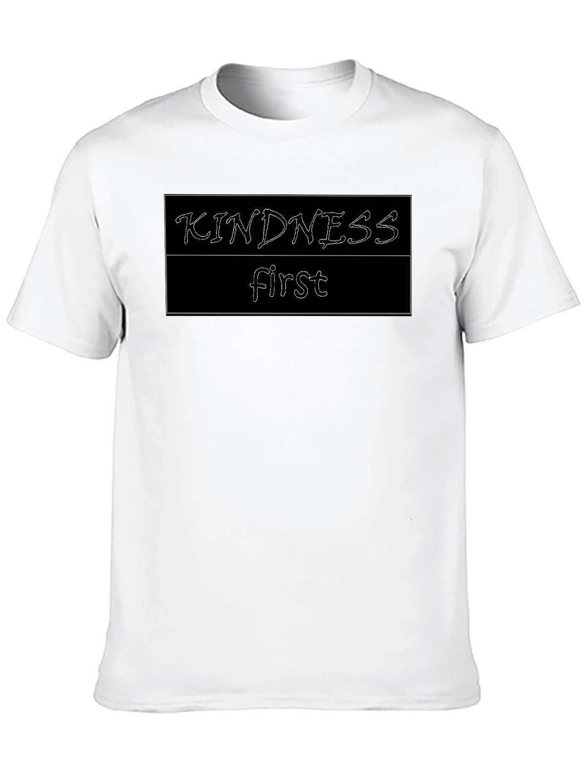 Kindness First Graphic Tee - Black Casual Shirt