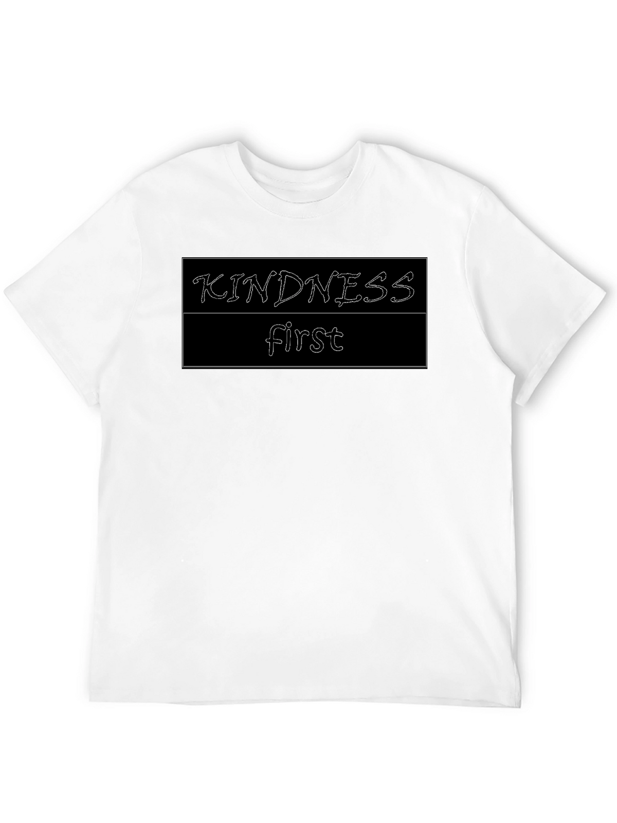 Kindness First Graphic Tee - Black Casual Shirt