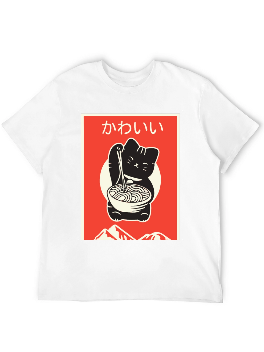 Kawaii Ramen Cat T-Shirt - Stylish Anime Inspired Design