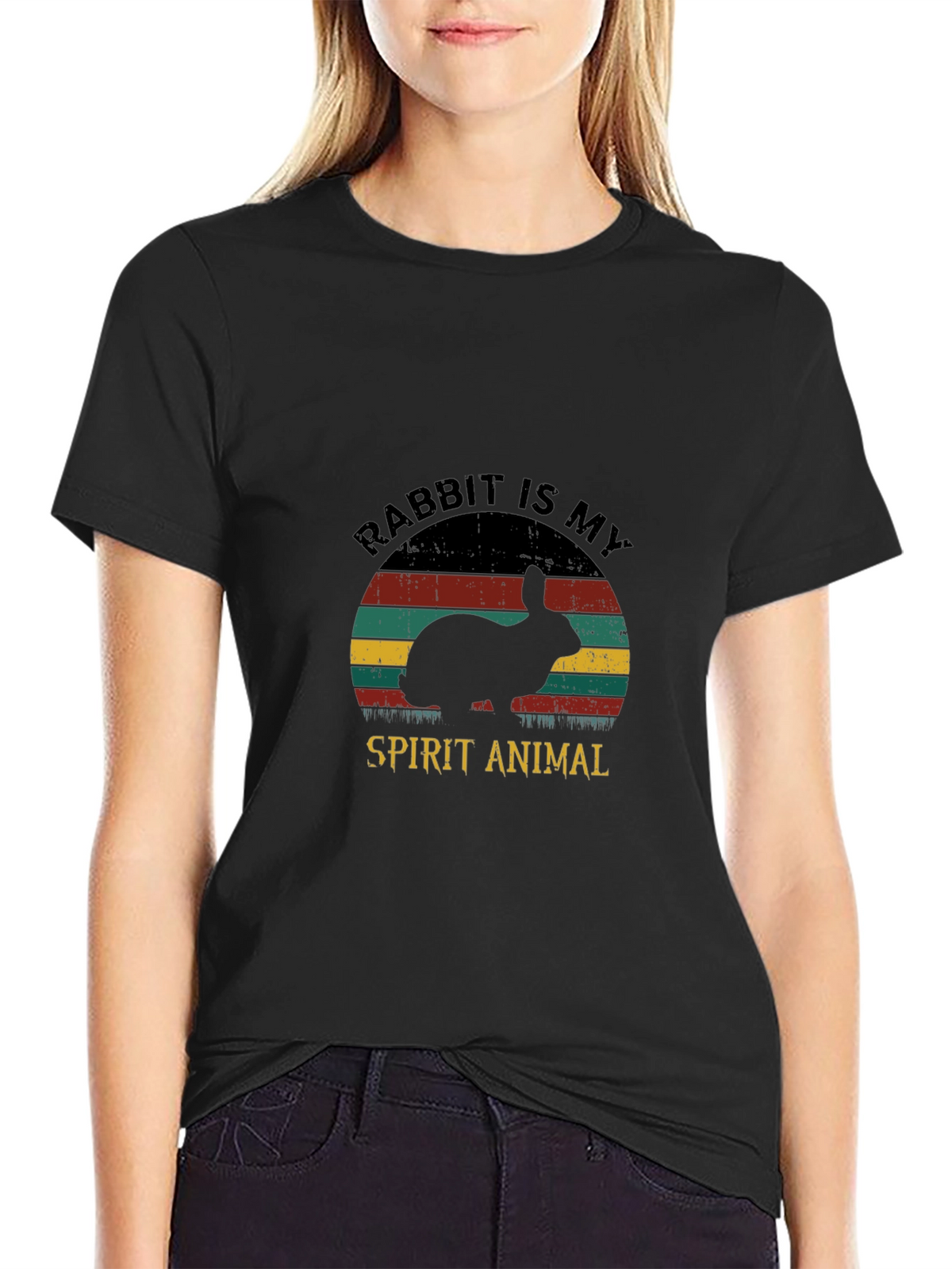 Rabbit Spirit Animal Graphic Tee