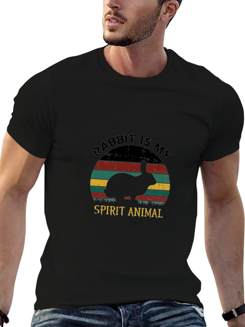 Rabbit Spirit Animal Graphic Tee