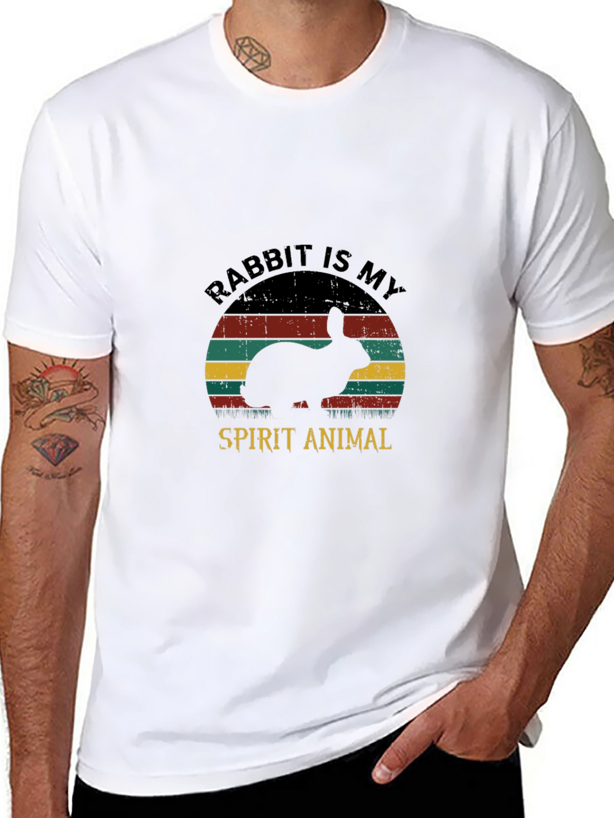Rabbit Spirit Animal Graphic Tee