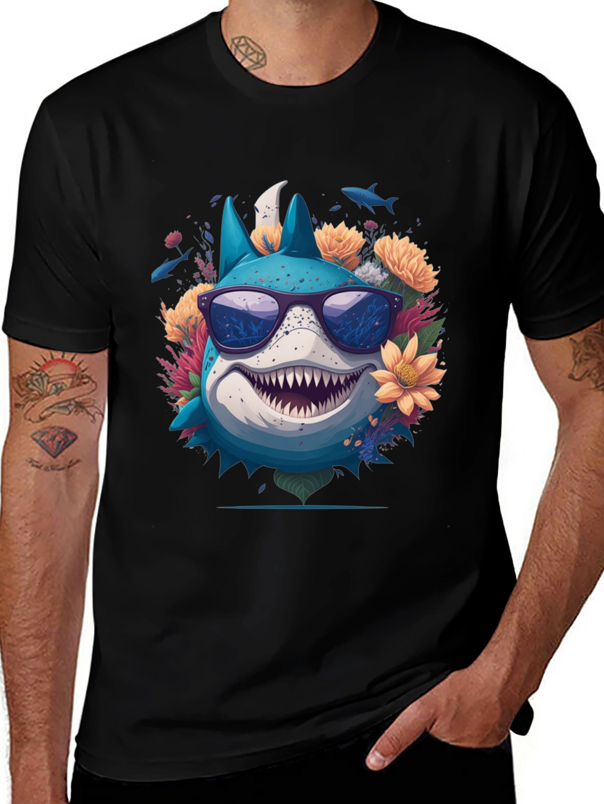 Cool Shark in Sunglasses T-Shirt