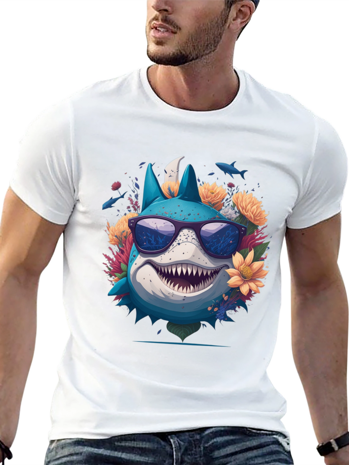 Cool Shark in Sunglasses T-Shirt