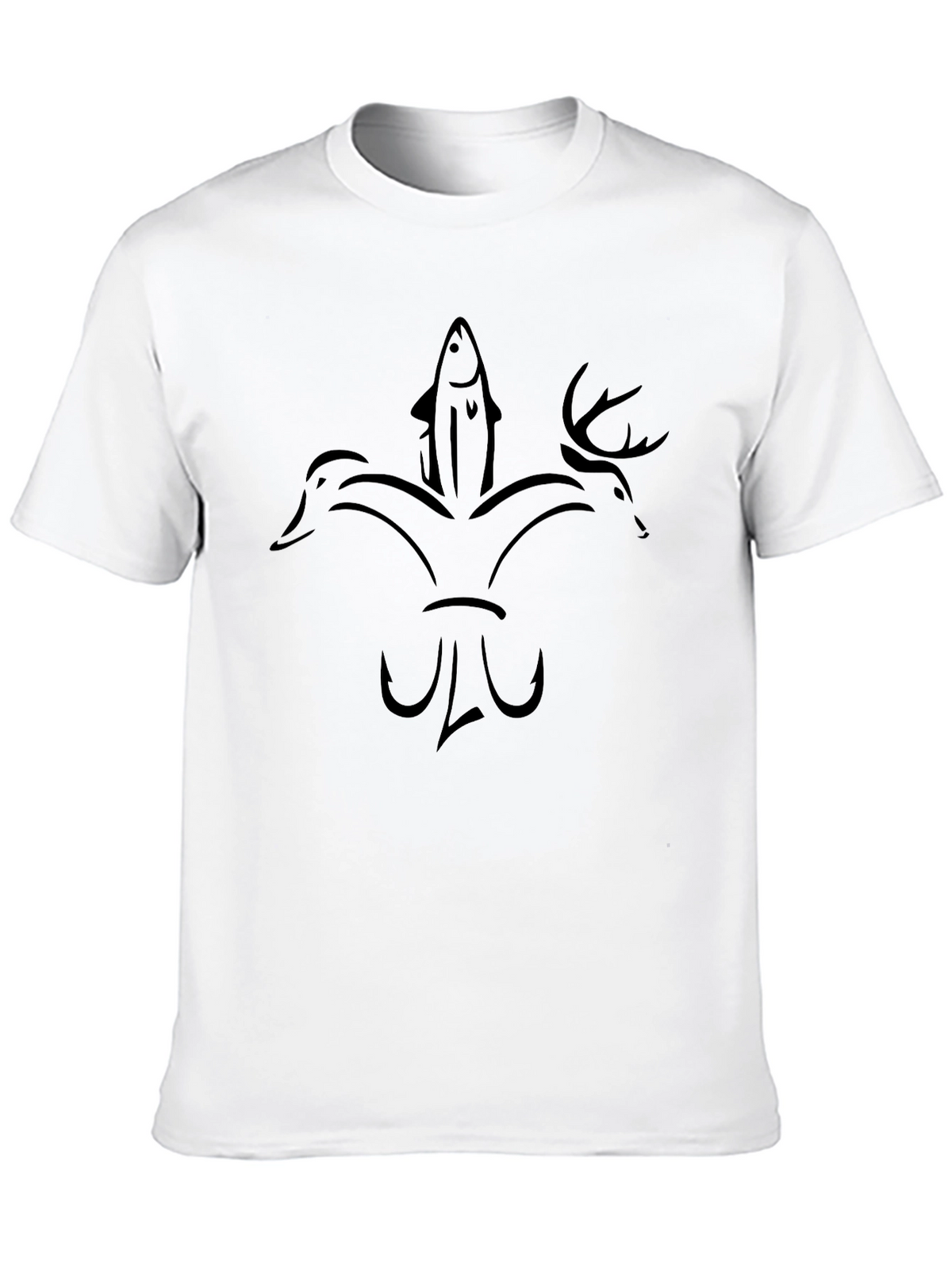 Hunting & Fishing Black Graphic Tee