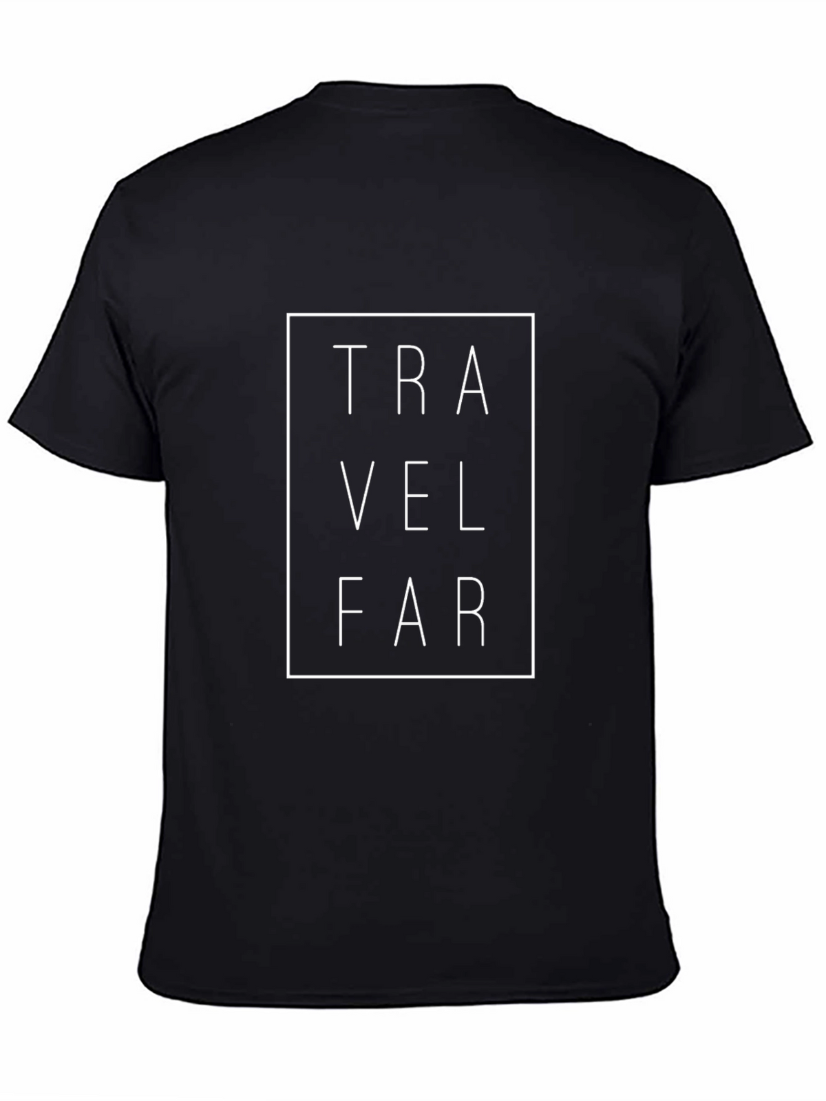 Travel Far Black Graphic Tee - Adventure Ready