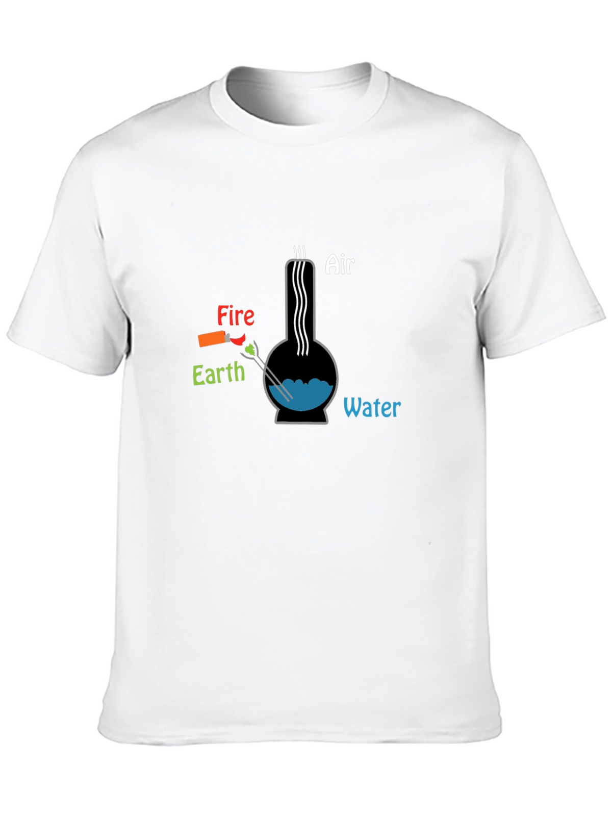 Elements Bong T-Shirt - Novelty Graphic Tee