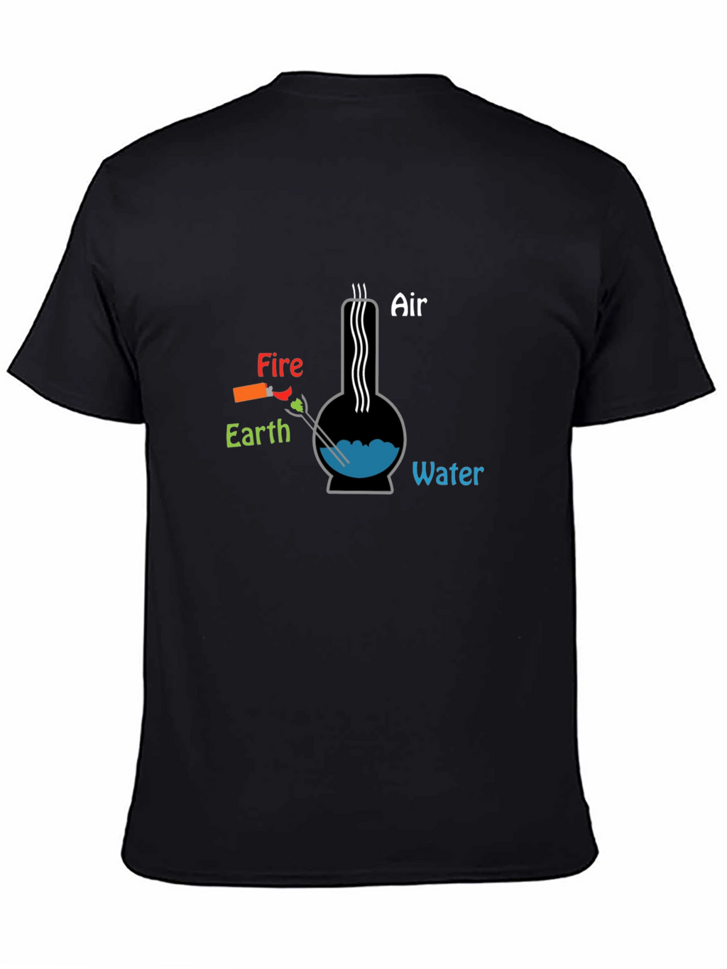 Elements Bong T-Shirt - Novelty Graphic Tee