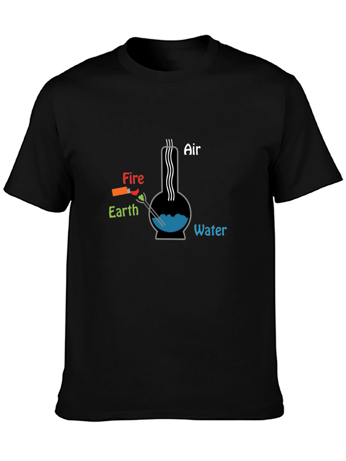Elements Bong T-Shirt - Novelty Graphic Tee