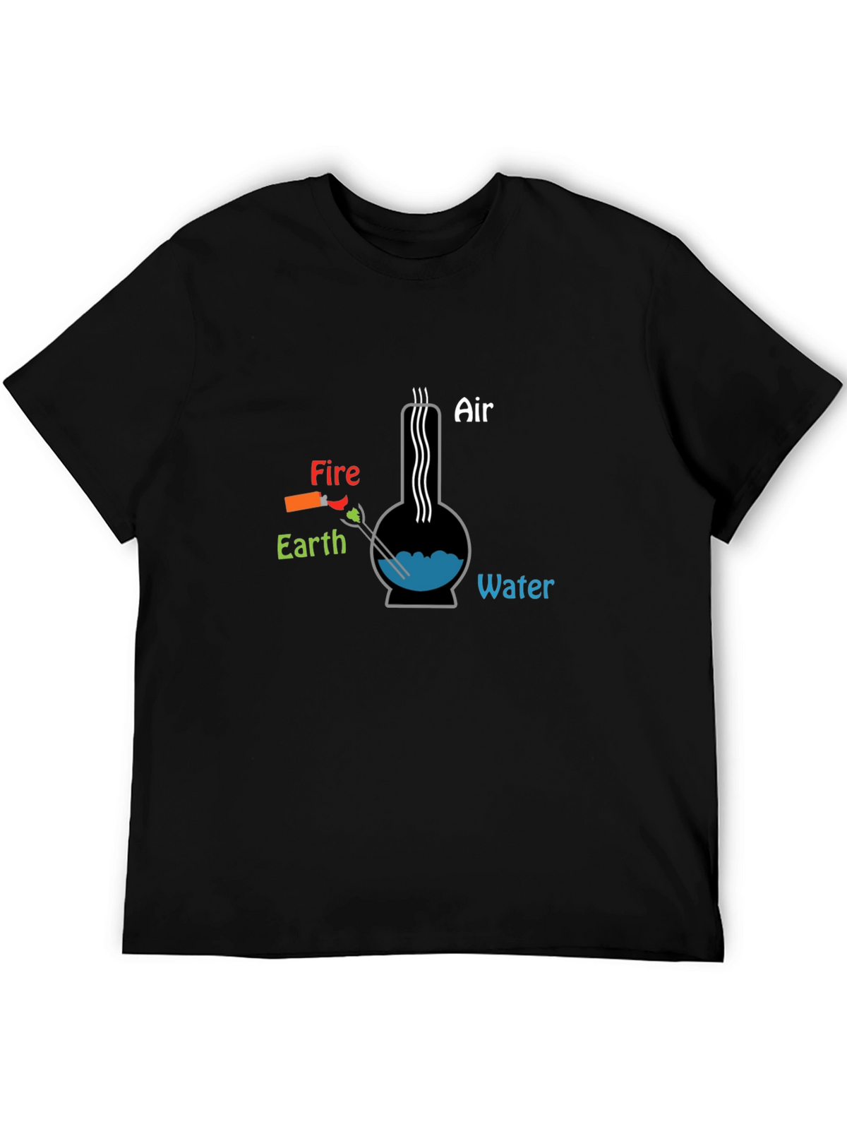 Elements Bong T-Shirt - Novelty Graphic Tee