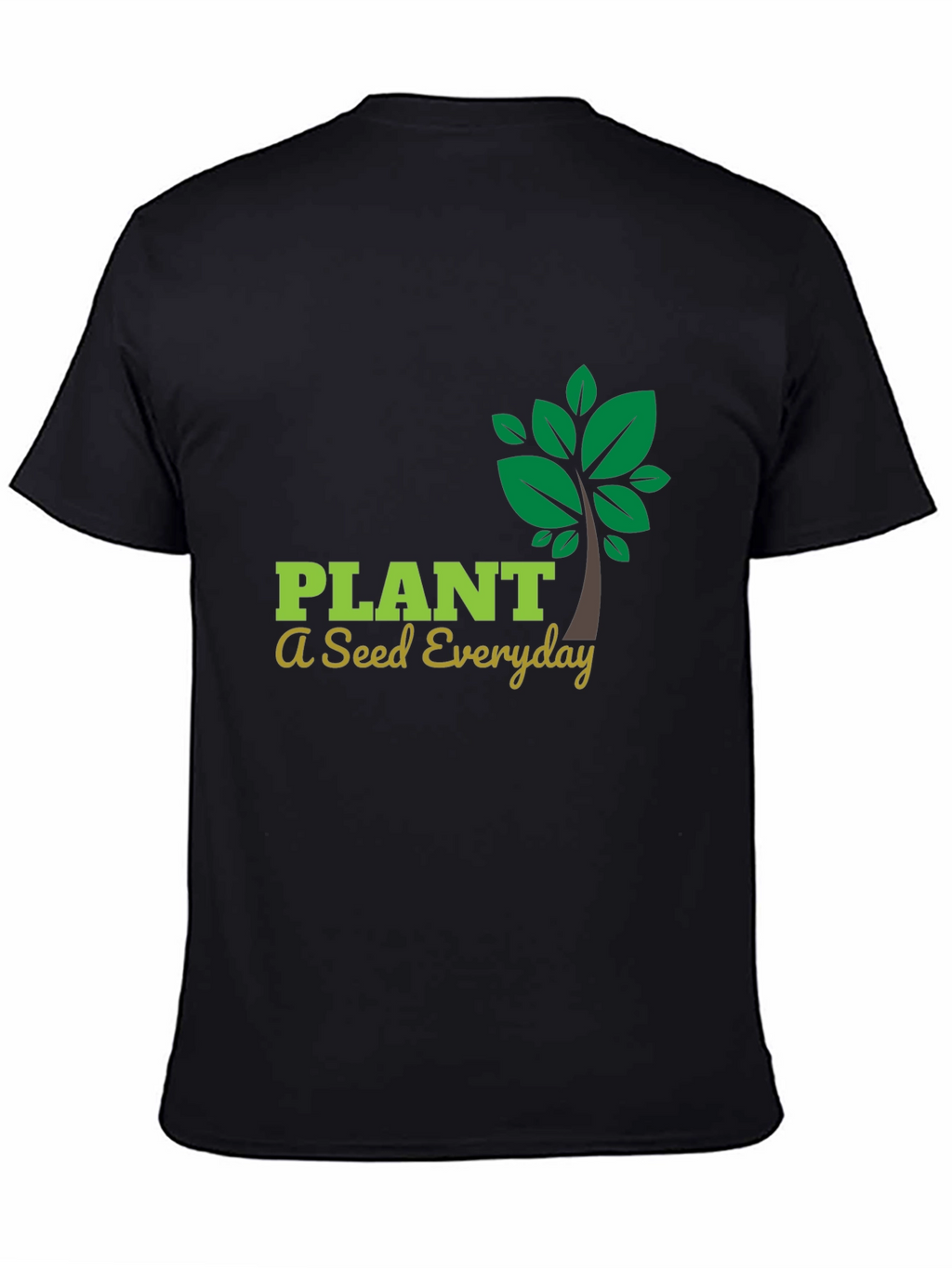 Plant a Seed Everyday Graphic Tee - Black