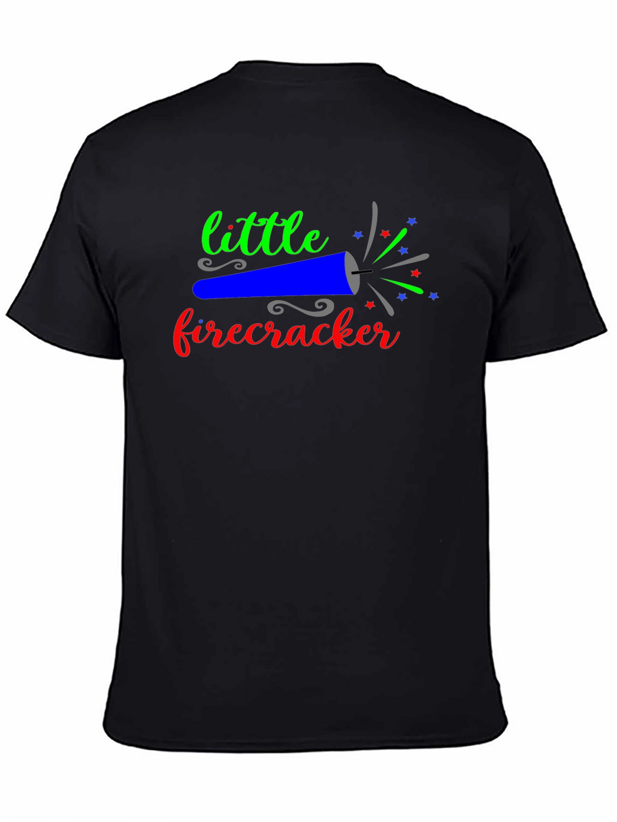 Little Firecracker Graphic Tee - Black