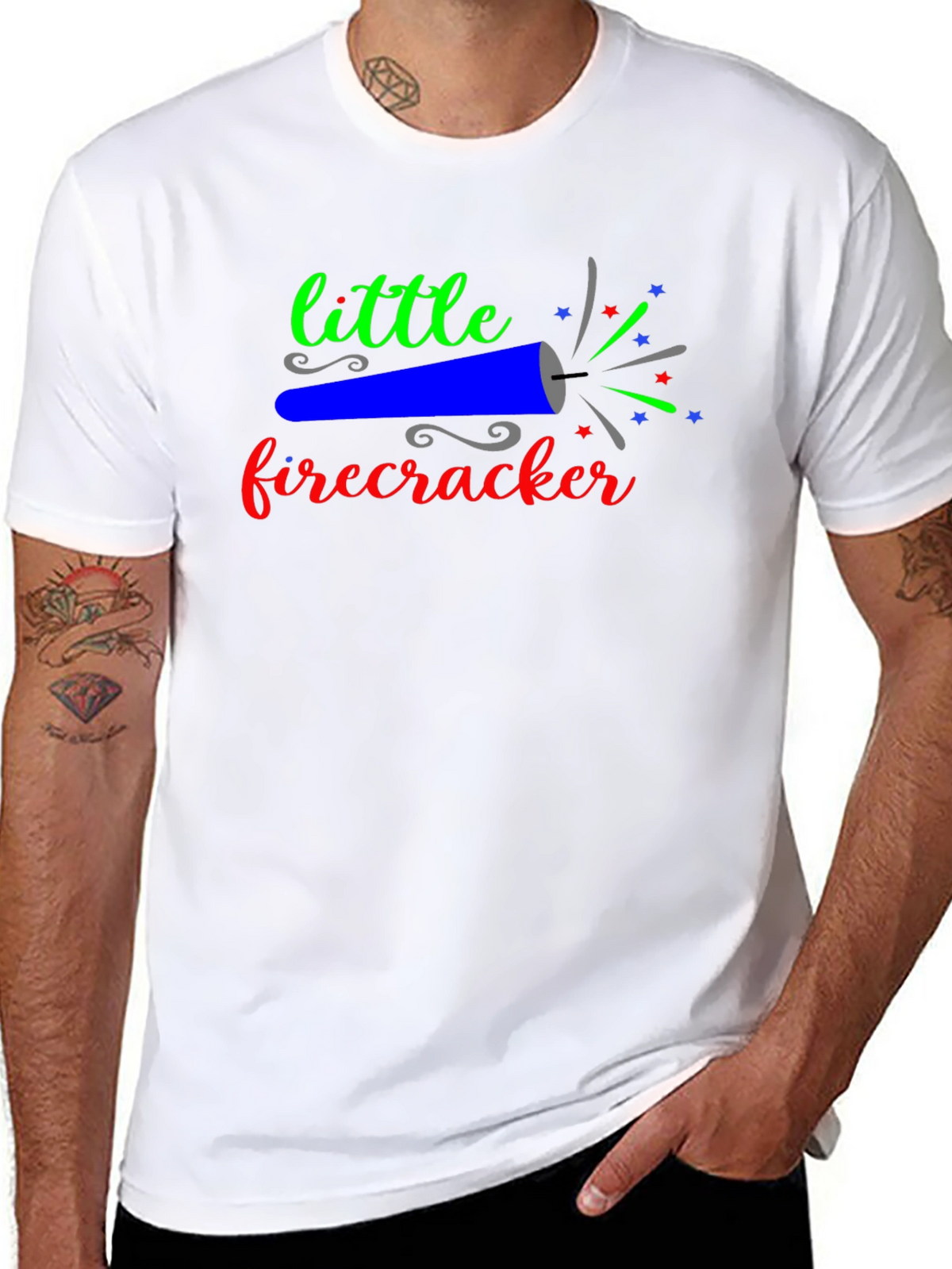 Little Firecracker Graphic Tee - Black