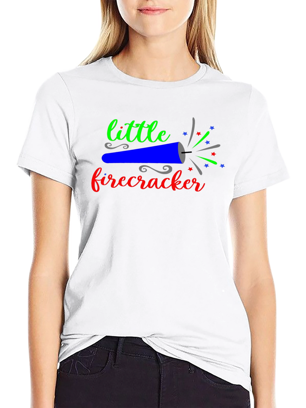Little Firecracker Graphic Tee - Black