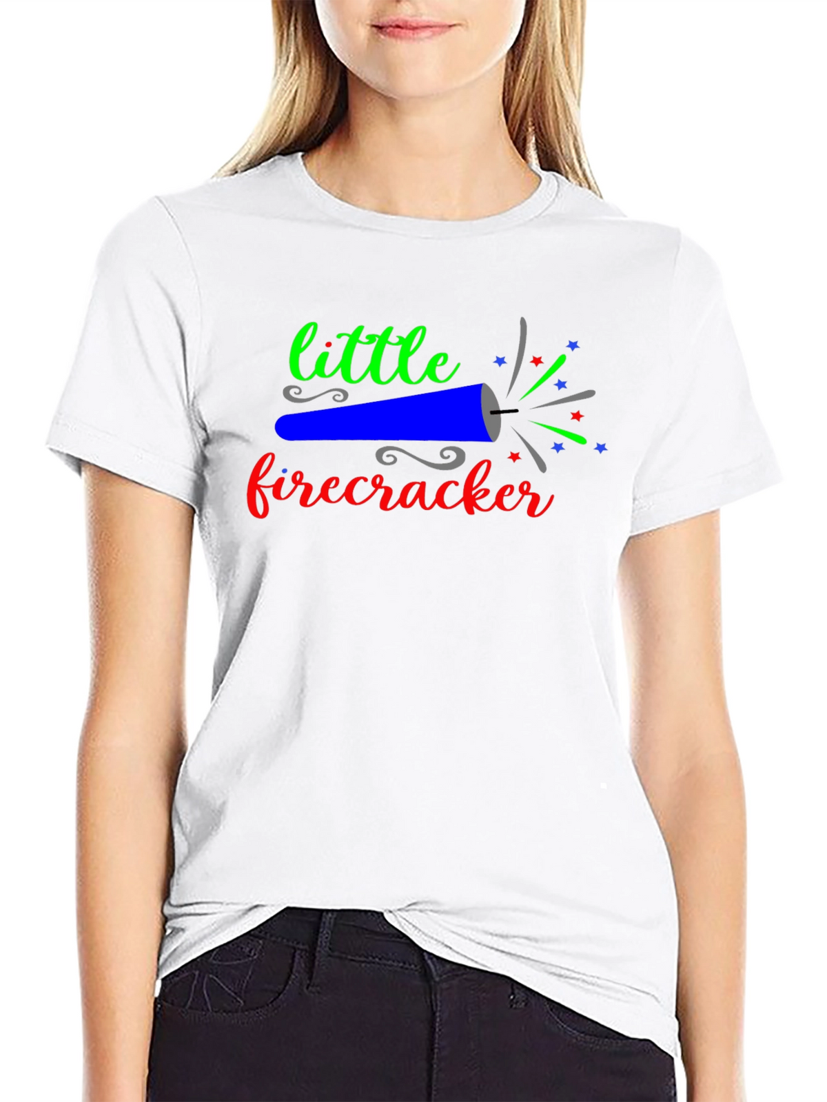 Little Firecracker Graphic Tee - Black