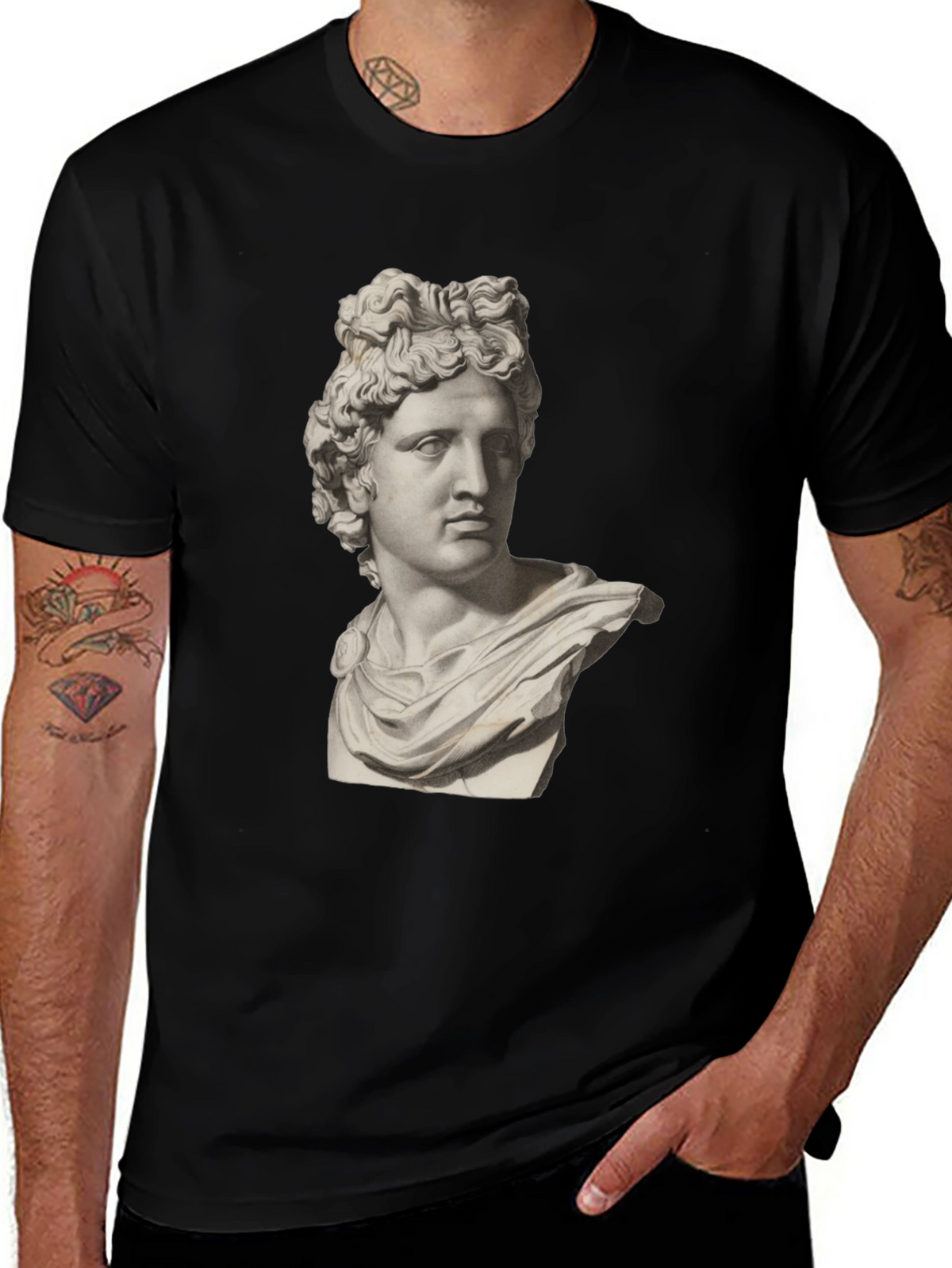 Apollo Bust Black T-Shirt