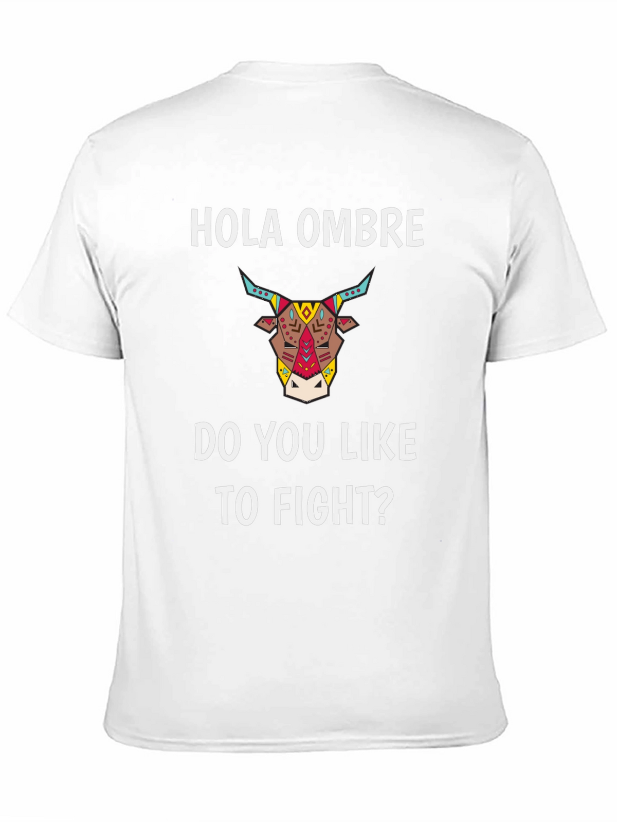 Hola Ombre Fight Bull Black Graphic Tee