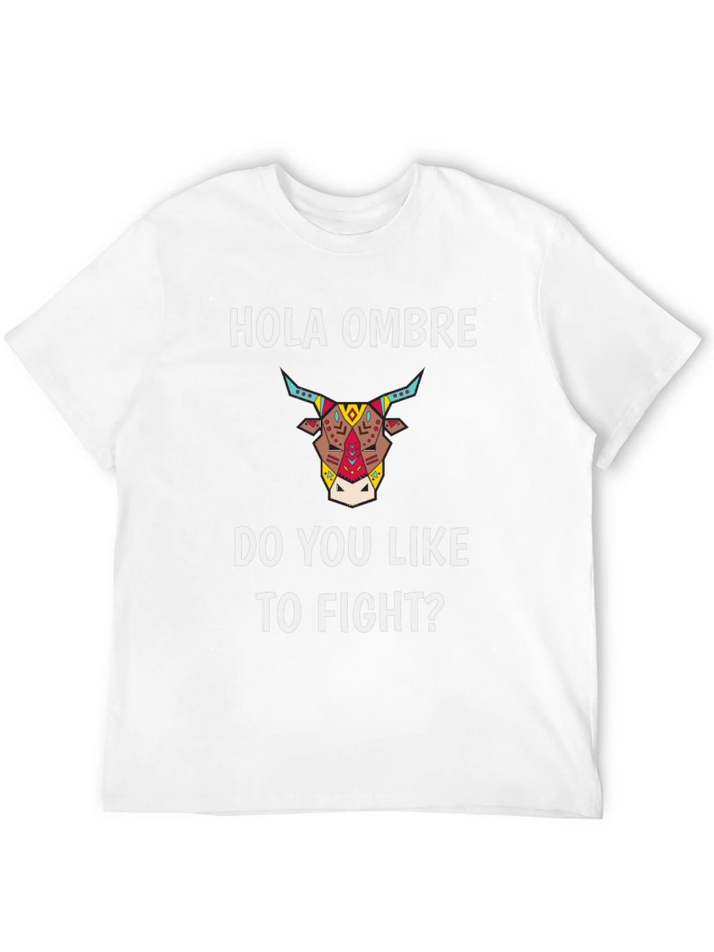 Hola Ombre Fight Bull Black Graphic Tee