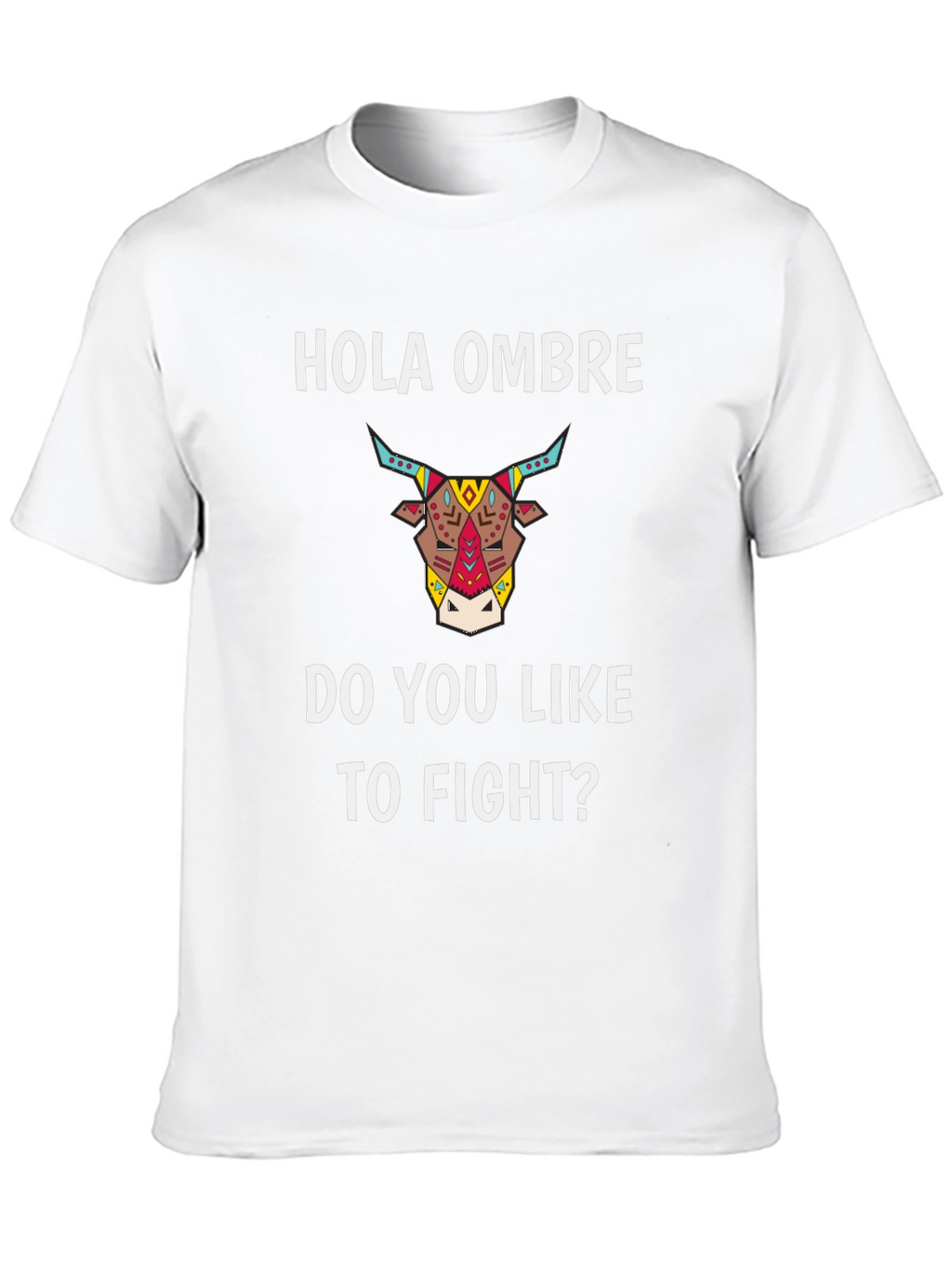 Hola Ombre Fight Bull Black Graphic Tee
