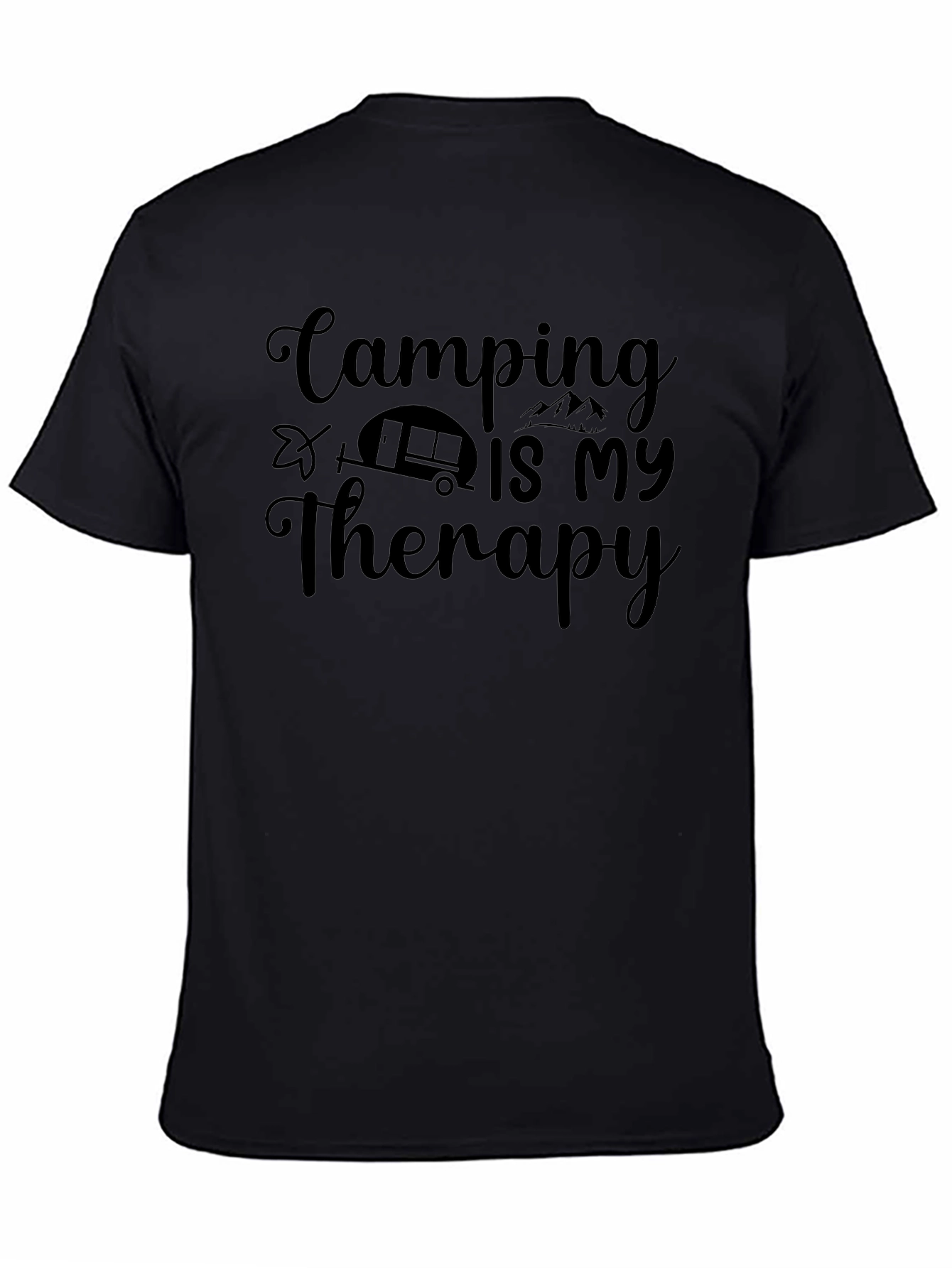 Camping Is My Therapy Graphic T-Shirt