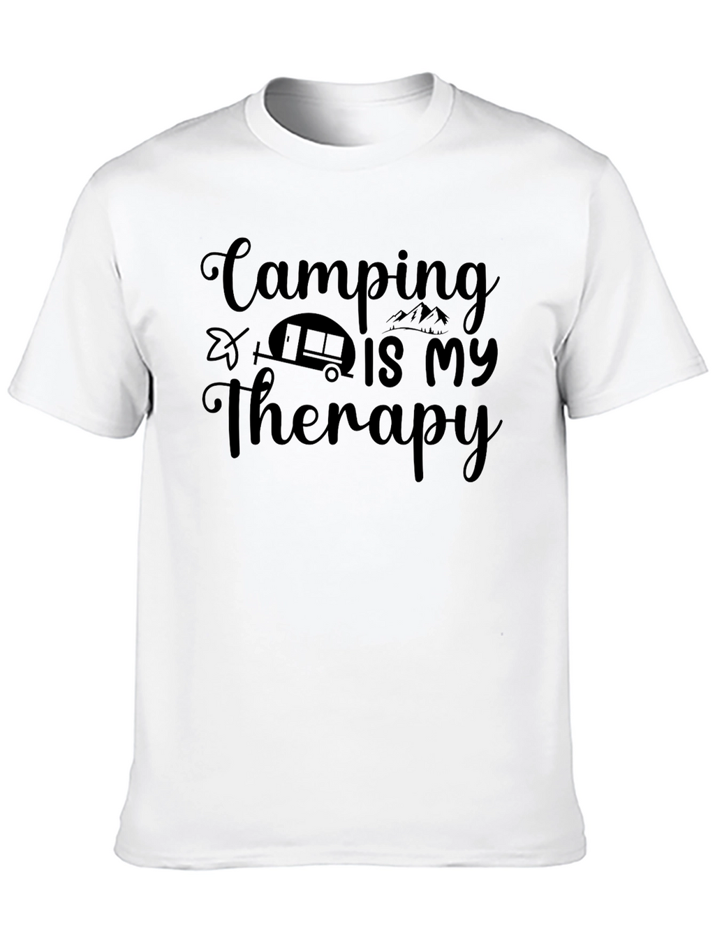 Camping Is My Therapy Graphic T-Shirt