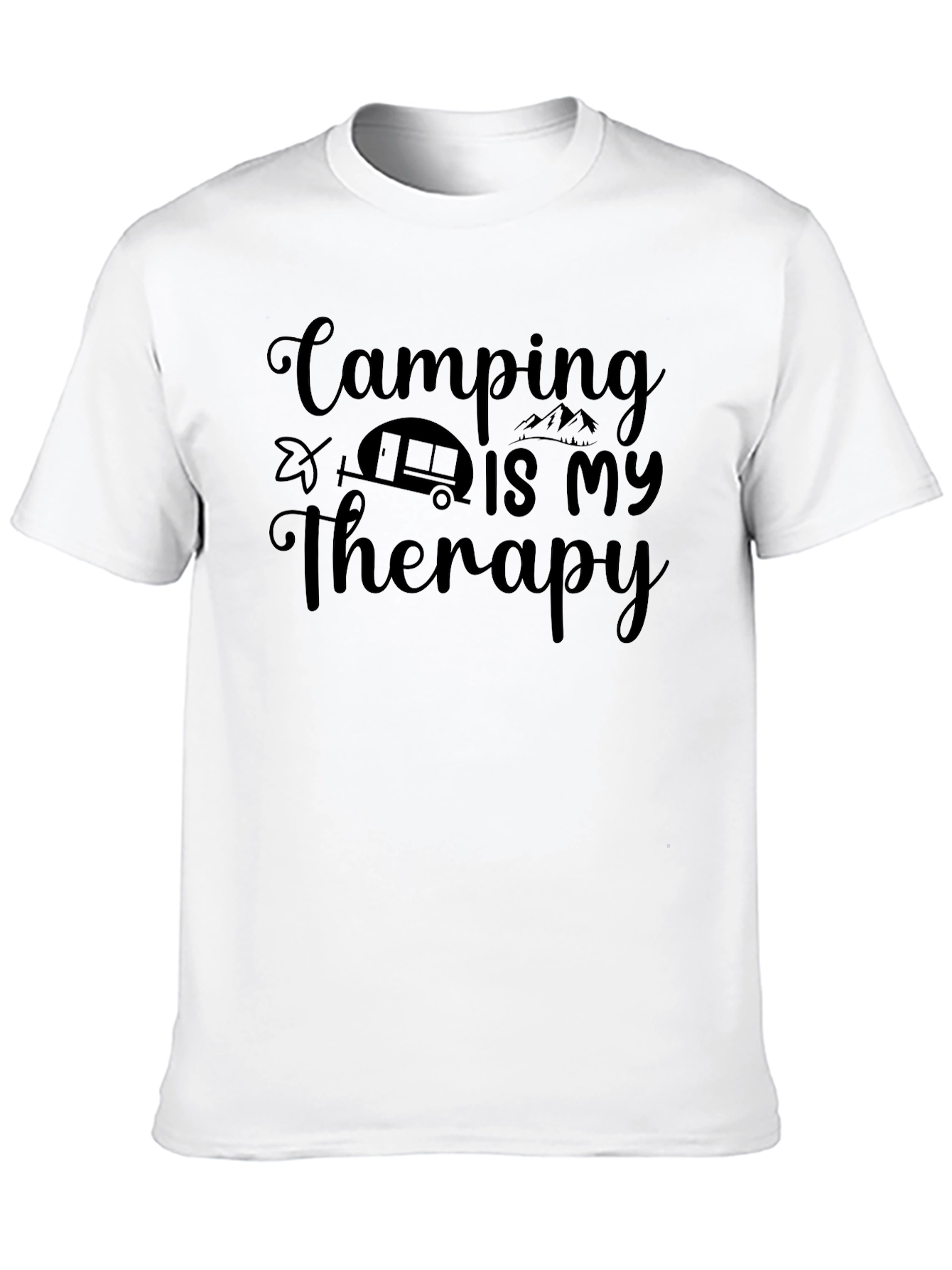Camping Is My Therapy Graphic T-Shirt