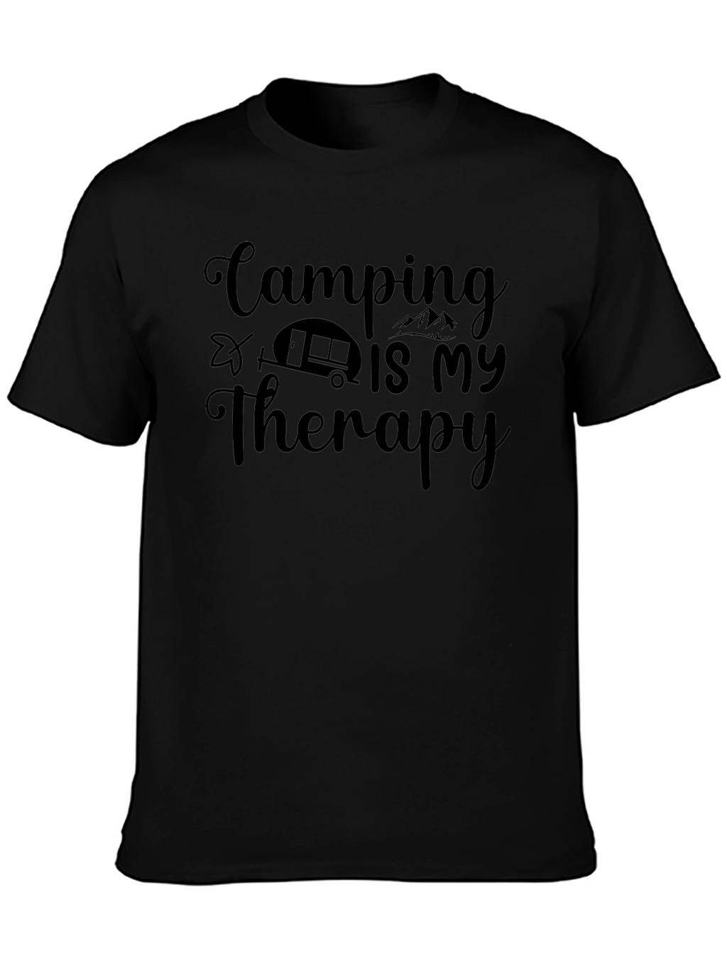 Camping Is My Therapy Graphic T-Shirt