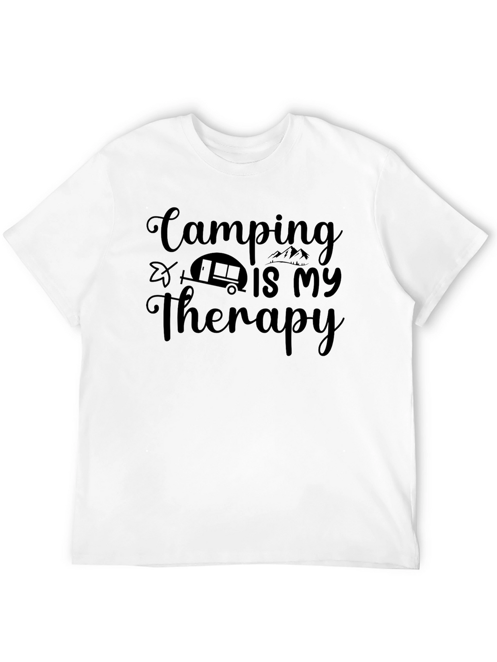 Camping Is My Therapy Graphic T-Shirt