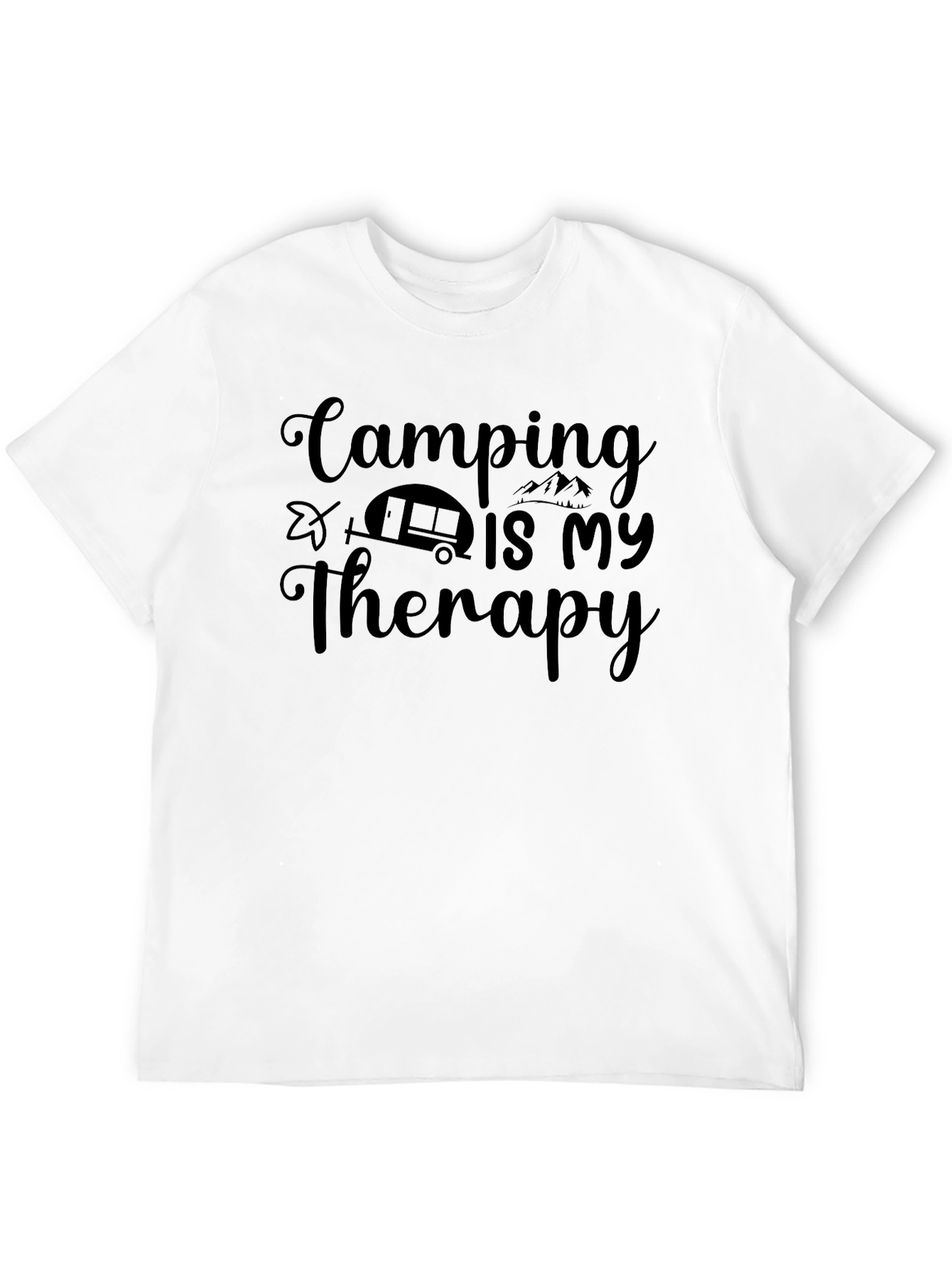 Camping Is My Therapy Graphic T-Shirt