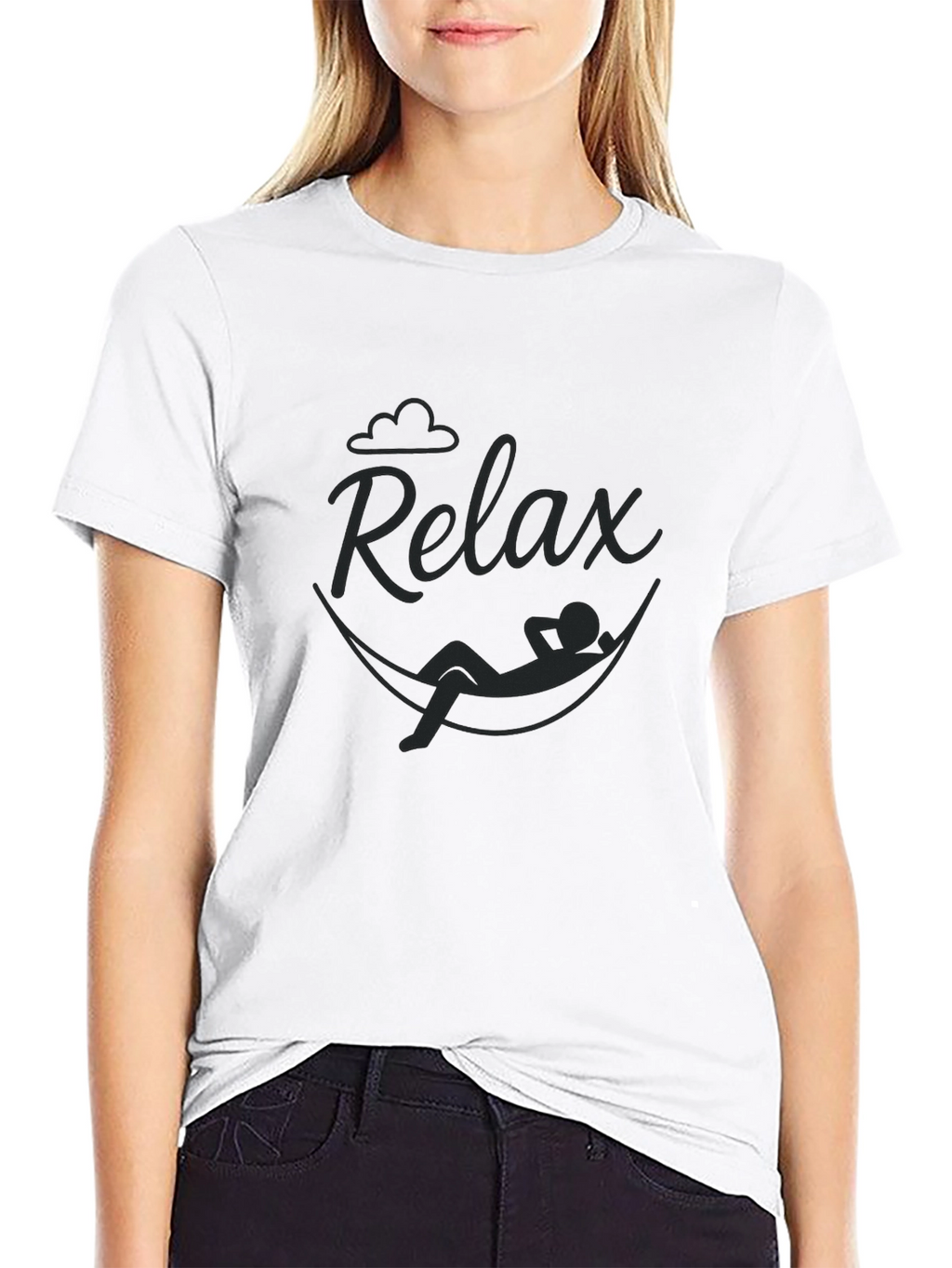 Relax Hammock Black T-Shirt