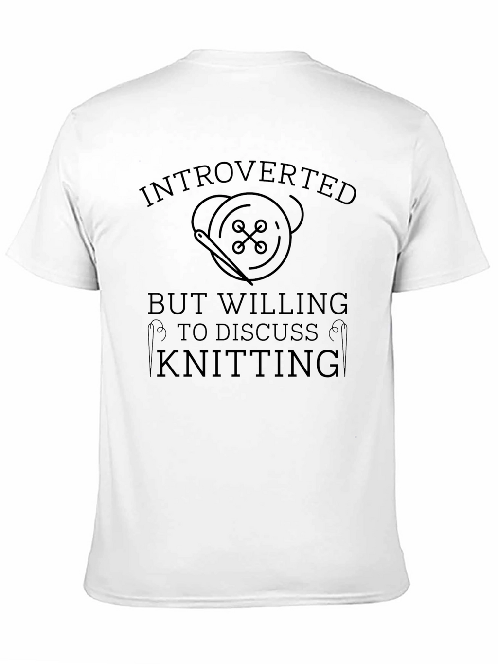 Introverted Knitting T-Shirt - Soft Cotton Tee