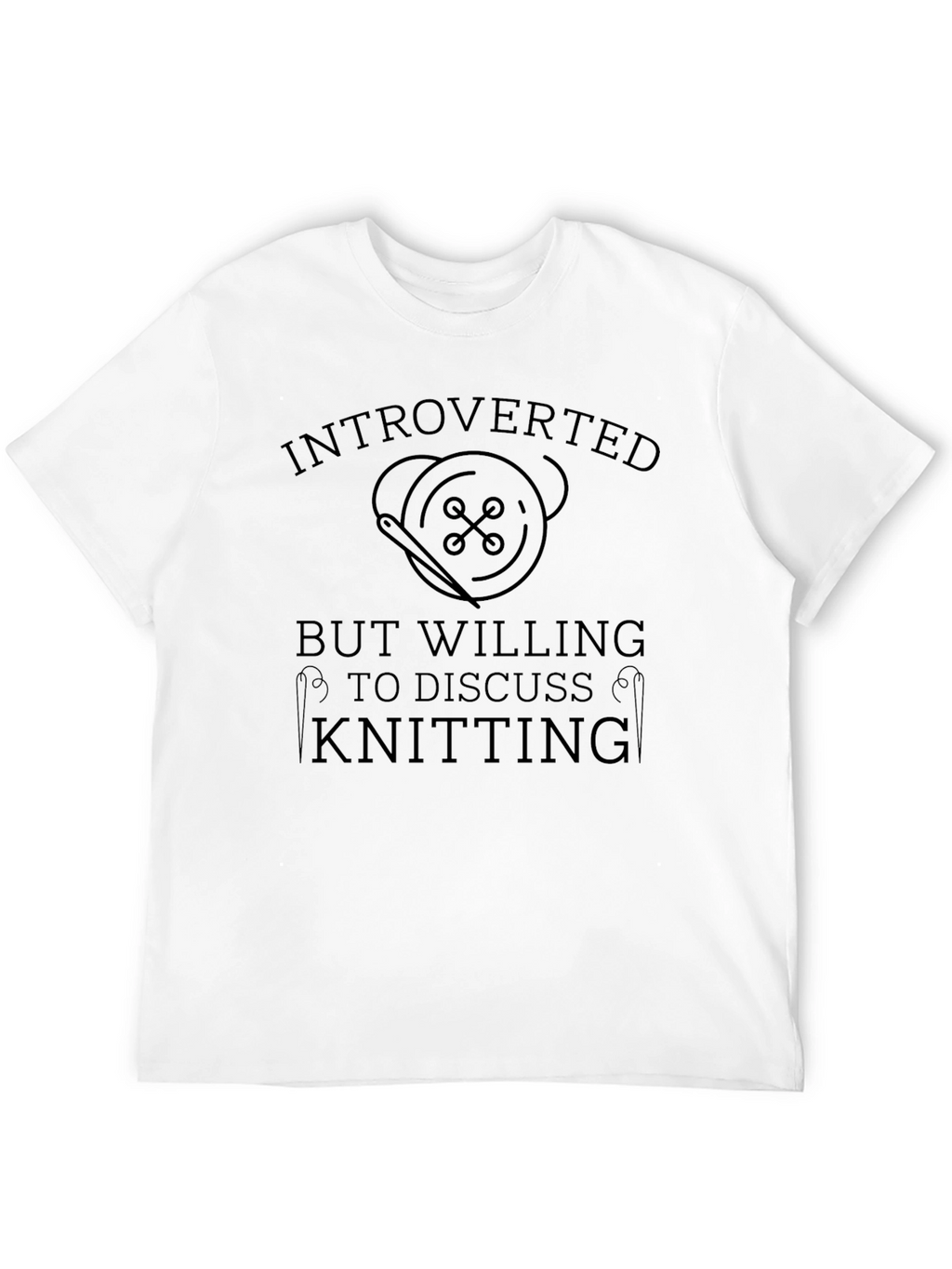 Introverted Knitting T-Shirt - Soft Cotton Tee