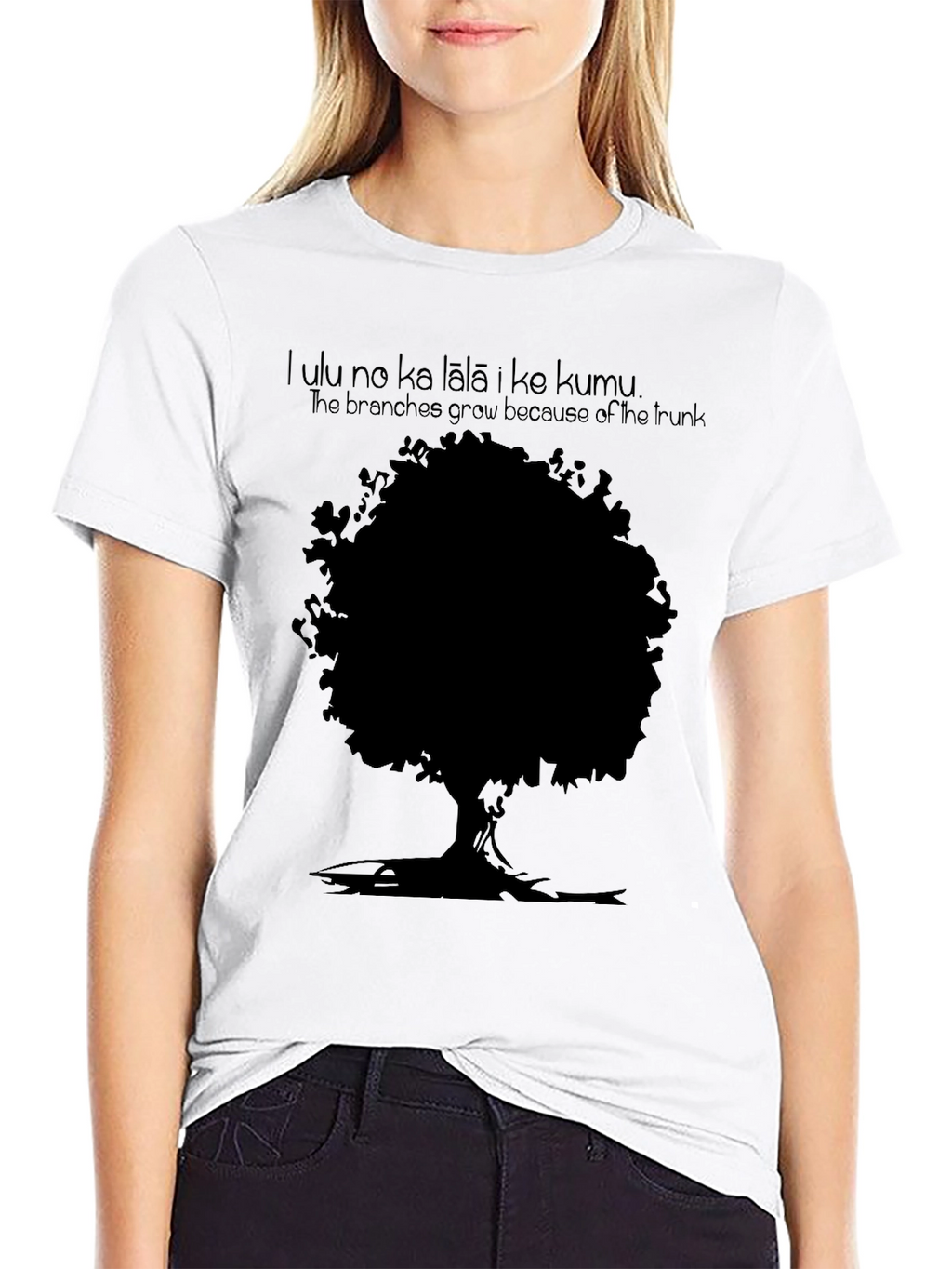 Tree Graphic Mens Black T-Shirt