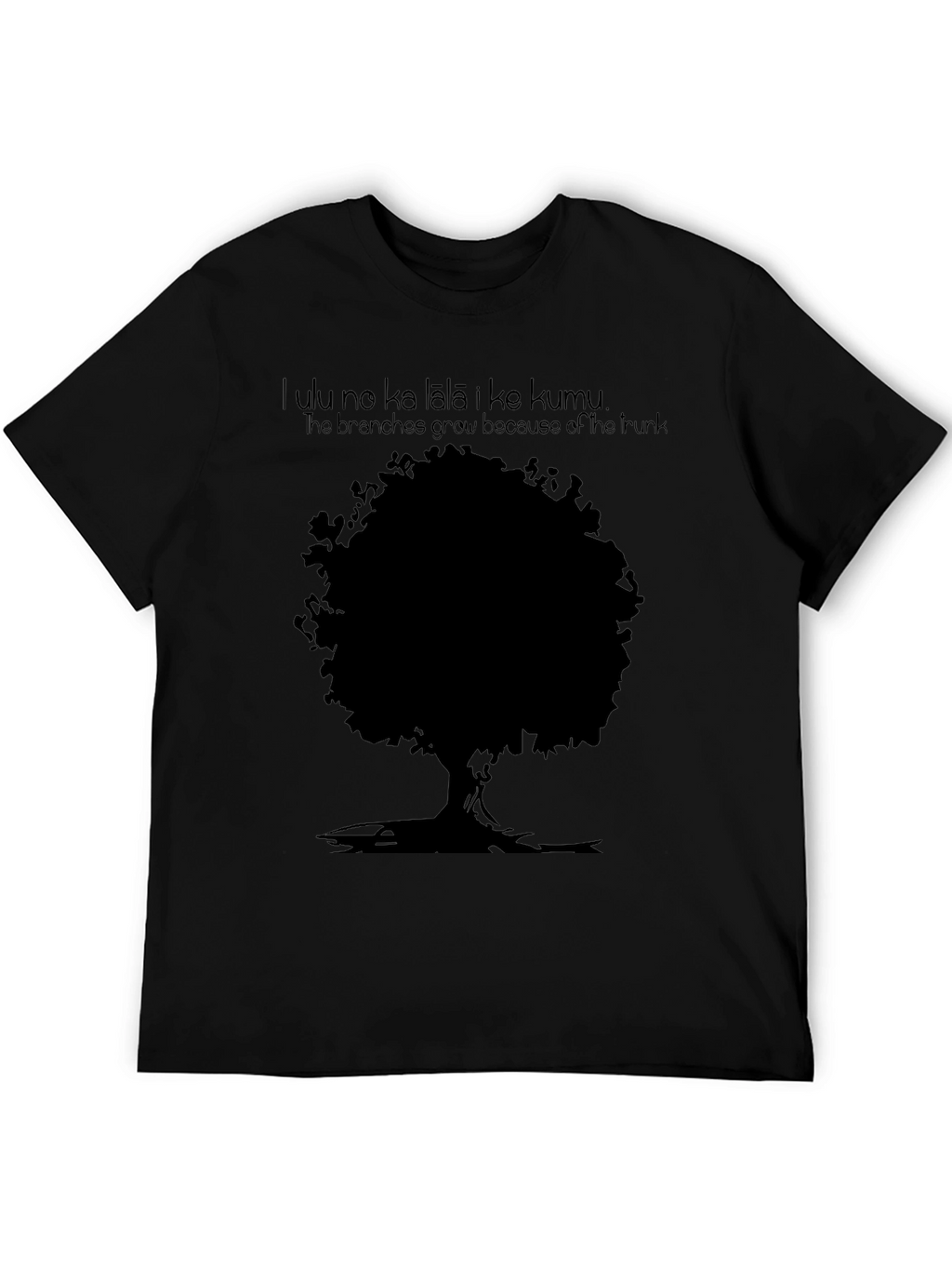 Tree Graphic Mens Black T-Shirt