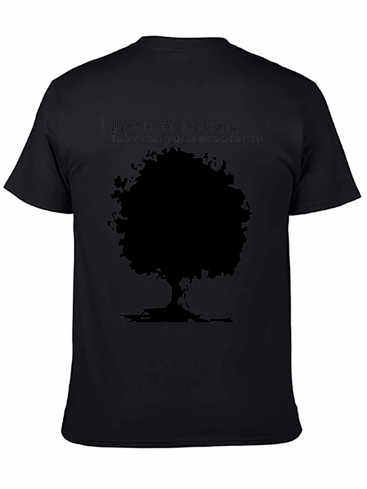 Tree Graphic Mens Black T-Shirt