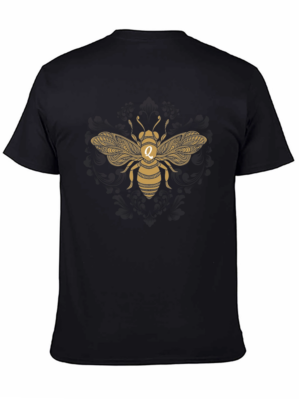 Gold Bee Graphic T-Shirt - Black