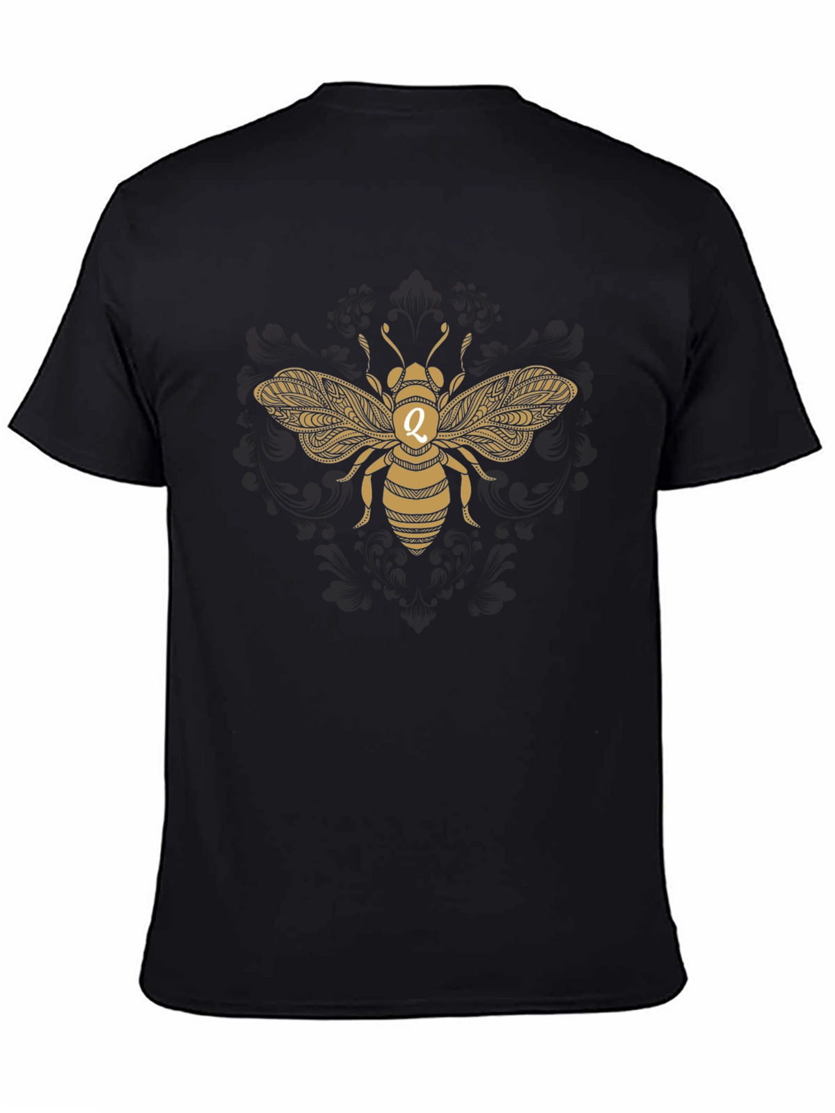 Gold Bee Graphic T-Shirt - Black